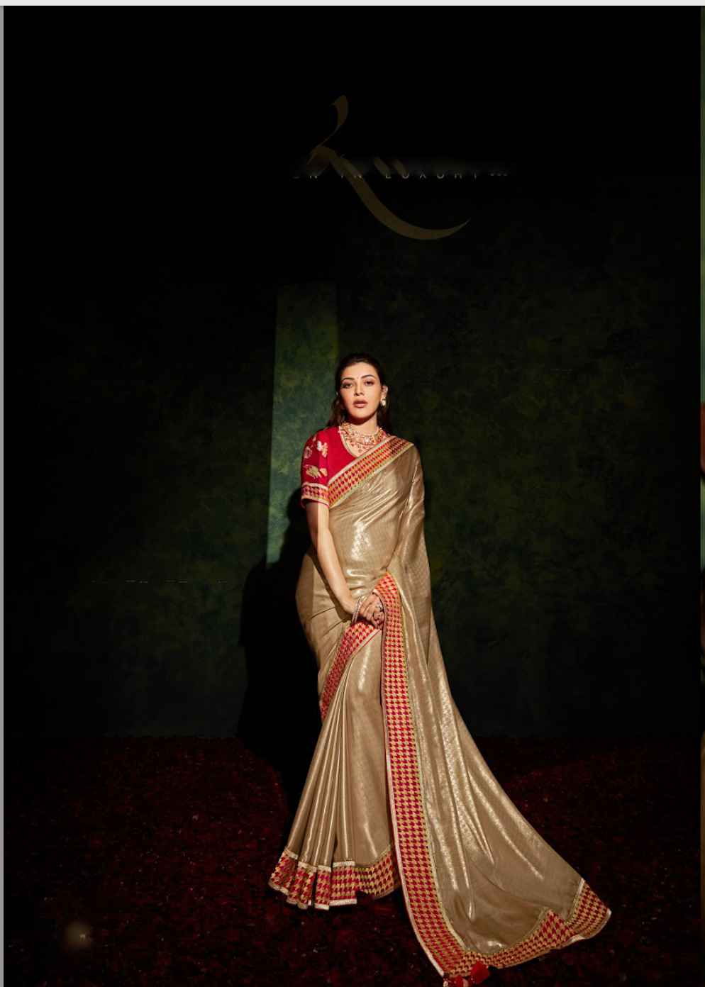 Matrut | Hit Volume Golden-Red Saree