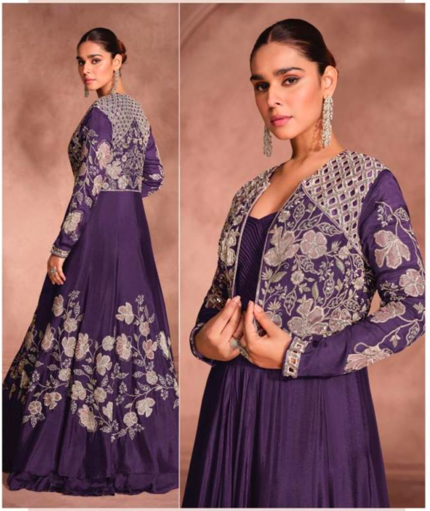 Matrut | Mannat Purple Lehenga Set