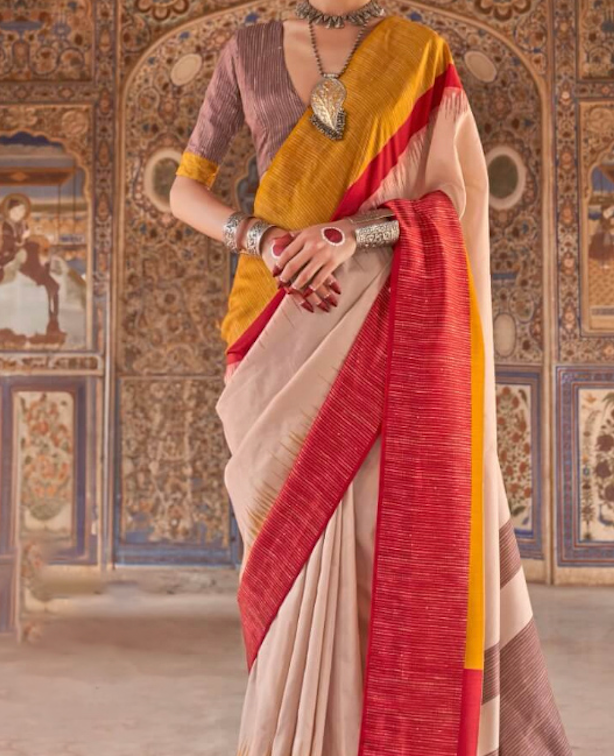 Pratishtha Yellow Sigma Silk Saree