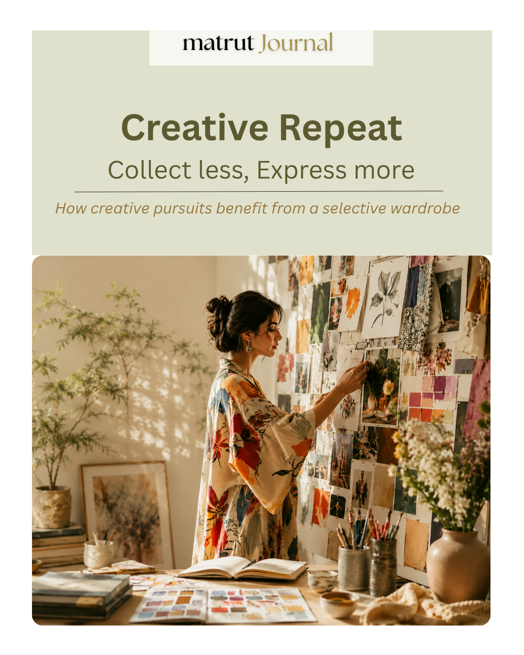Creative Repeat: Collect Less, Express More