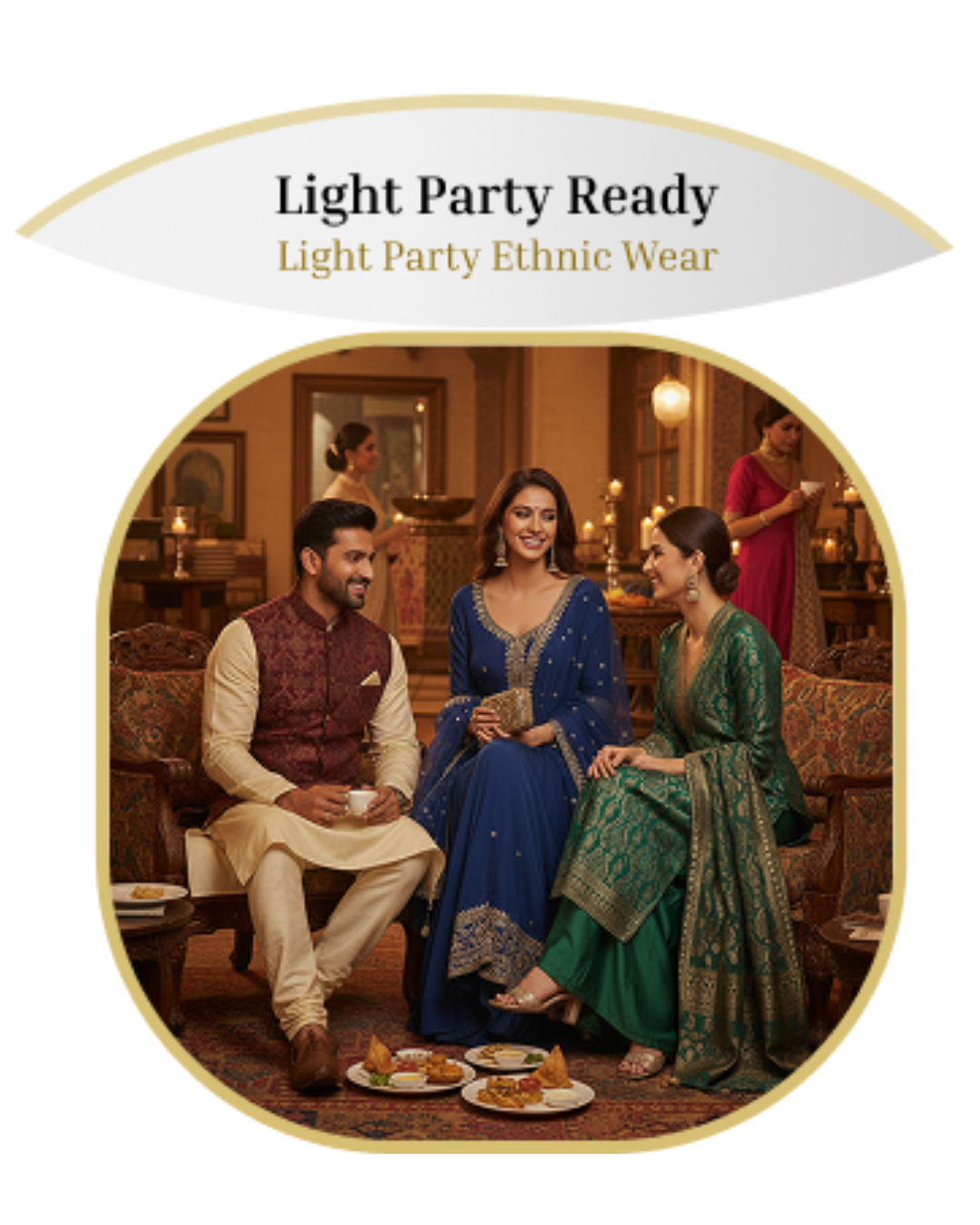 Light Party Ethnic Wear