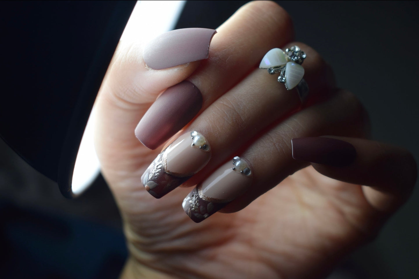 Brown Botanic Nails