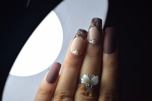 Brown Botanic Nails