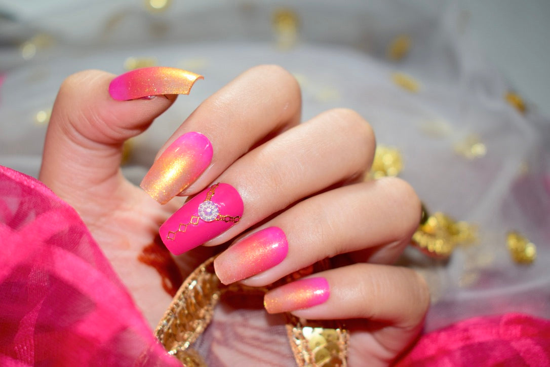 Exuberant You on Fire Nails freeshipping - LYNSAYNAILS