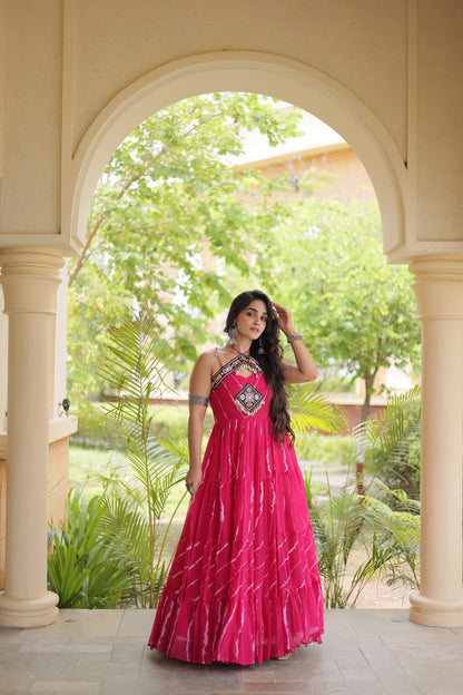 Ojas D04 Pink Gown
