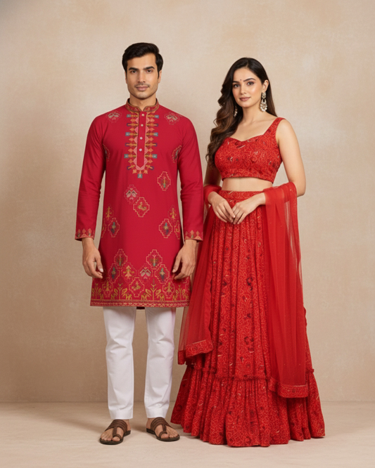 Matrut | [Tradition & Samundar] Red - Couple wear