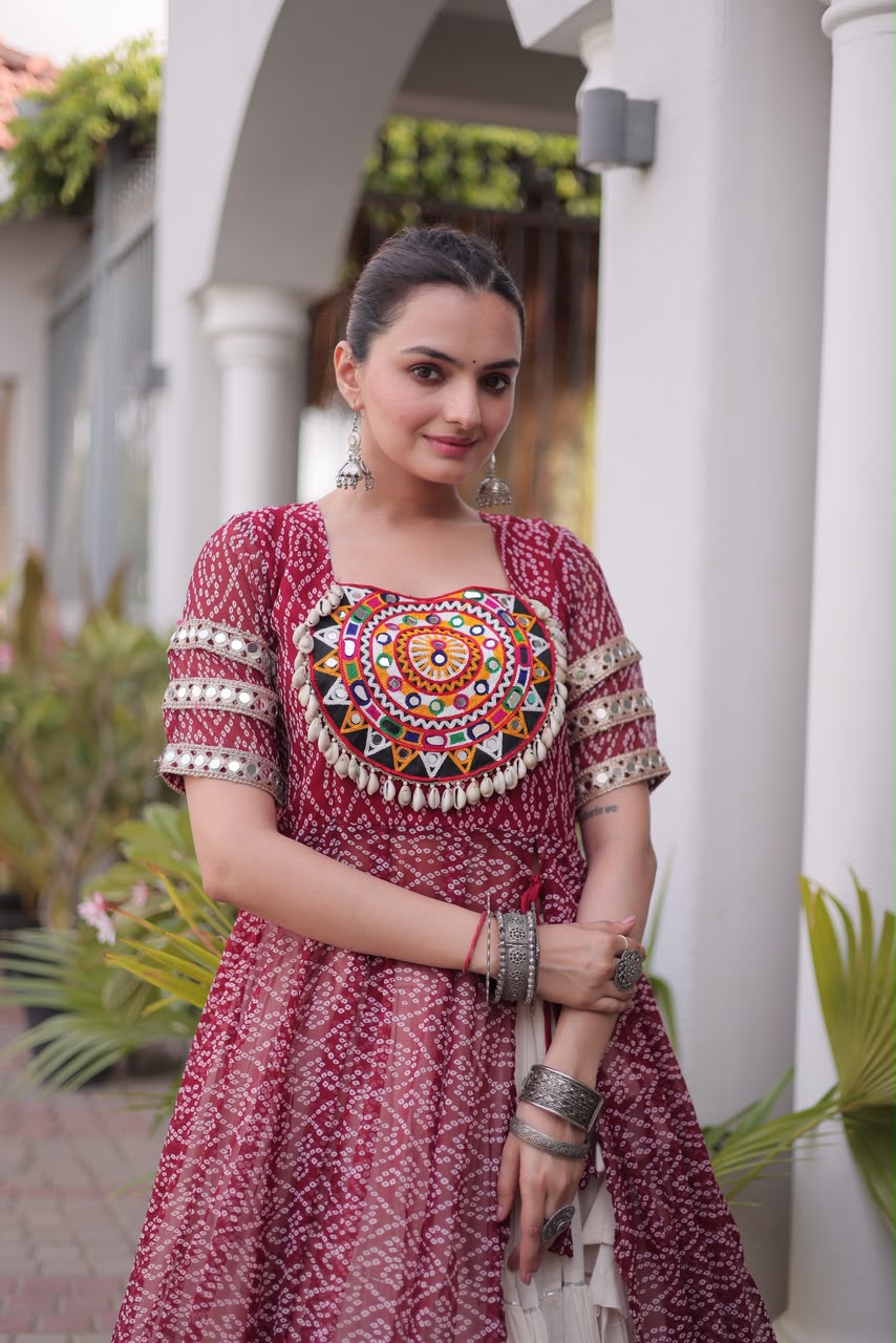 Nayra D05 Red Indo-western