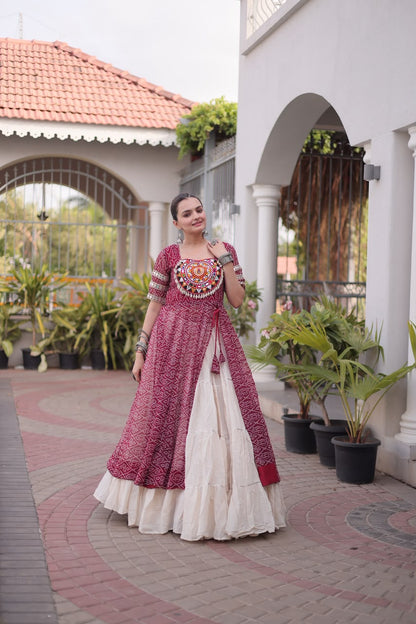 Nayra D05 Red Indo-western