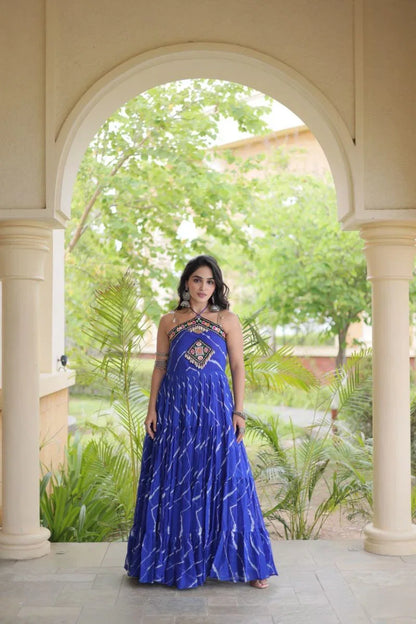 Ojas D04 Blue Gown