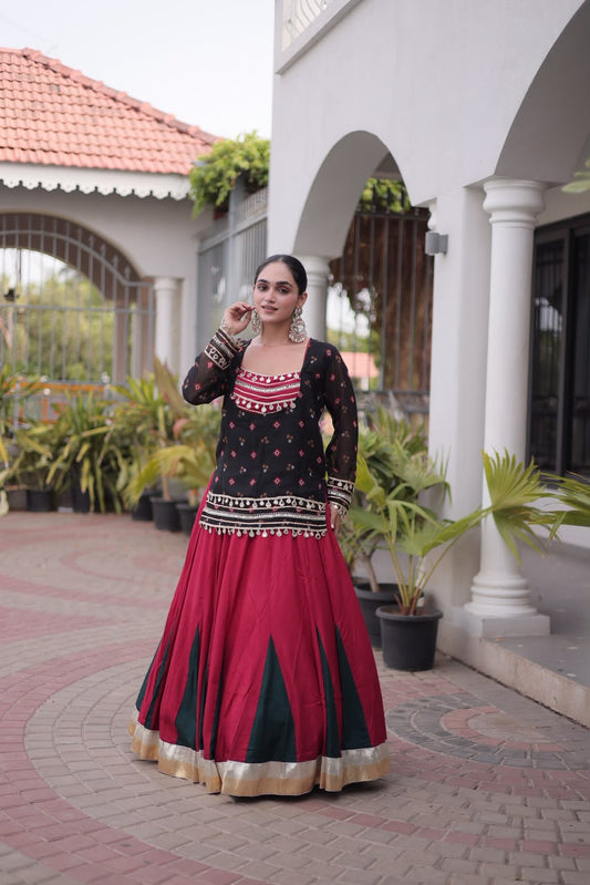 Ojas D09 Black Indo-western