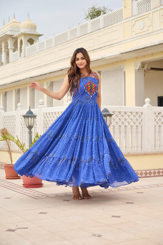 Ojas D11 Blue Gown