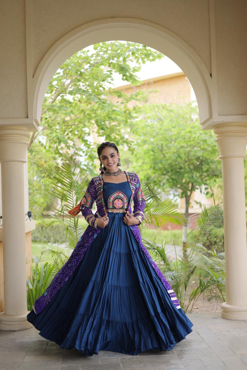 Ojas D10 Blue Indo-western