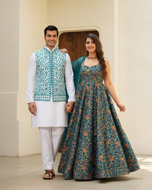 Matrut | [Ritual Bliss & Blush] Teal - Couple wear