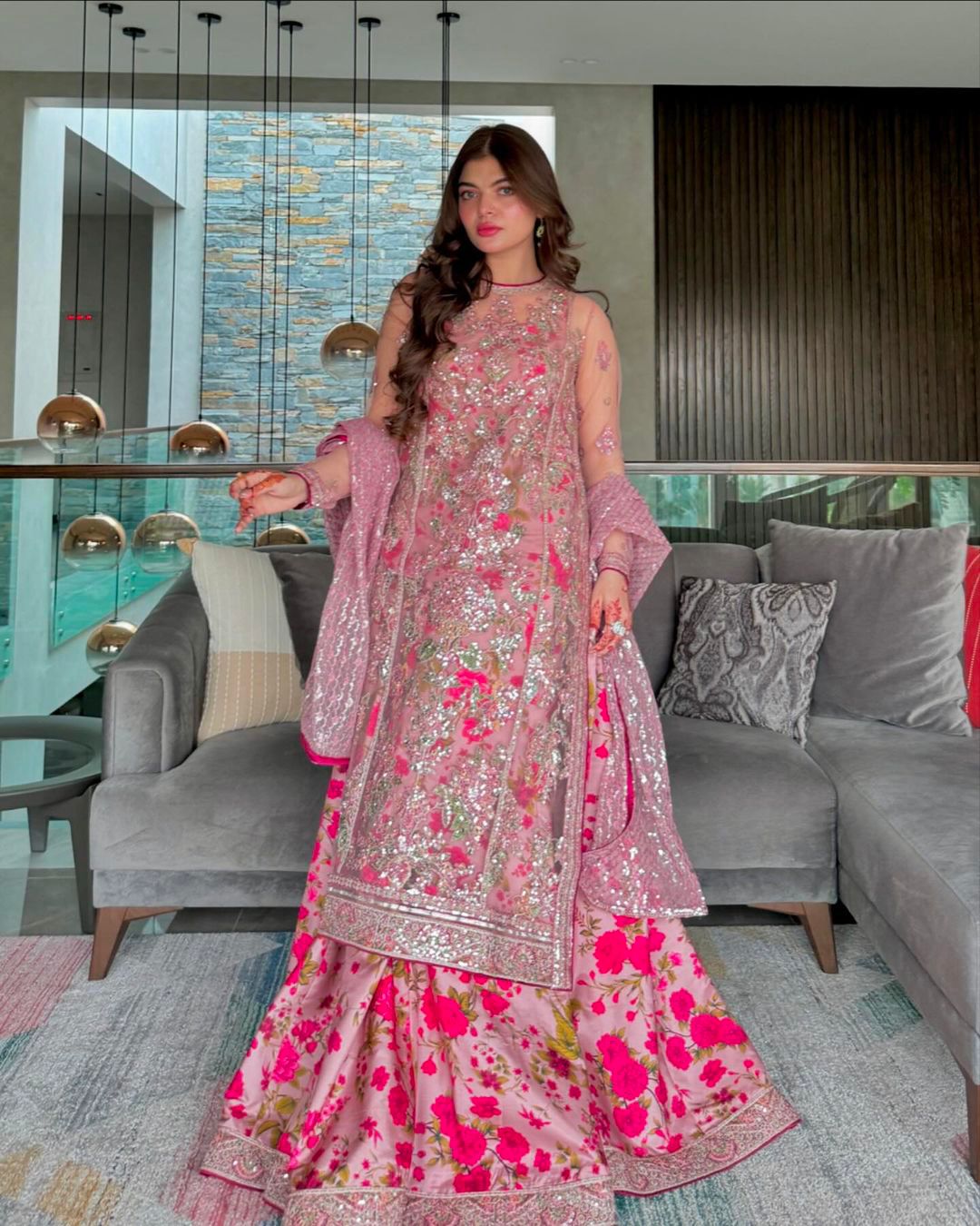 Matrut  |  Roop Net Pink Gown