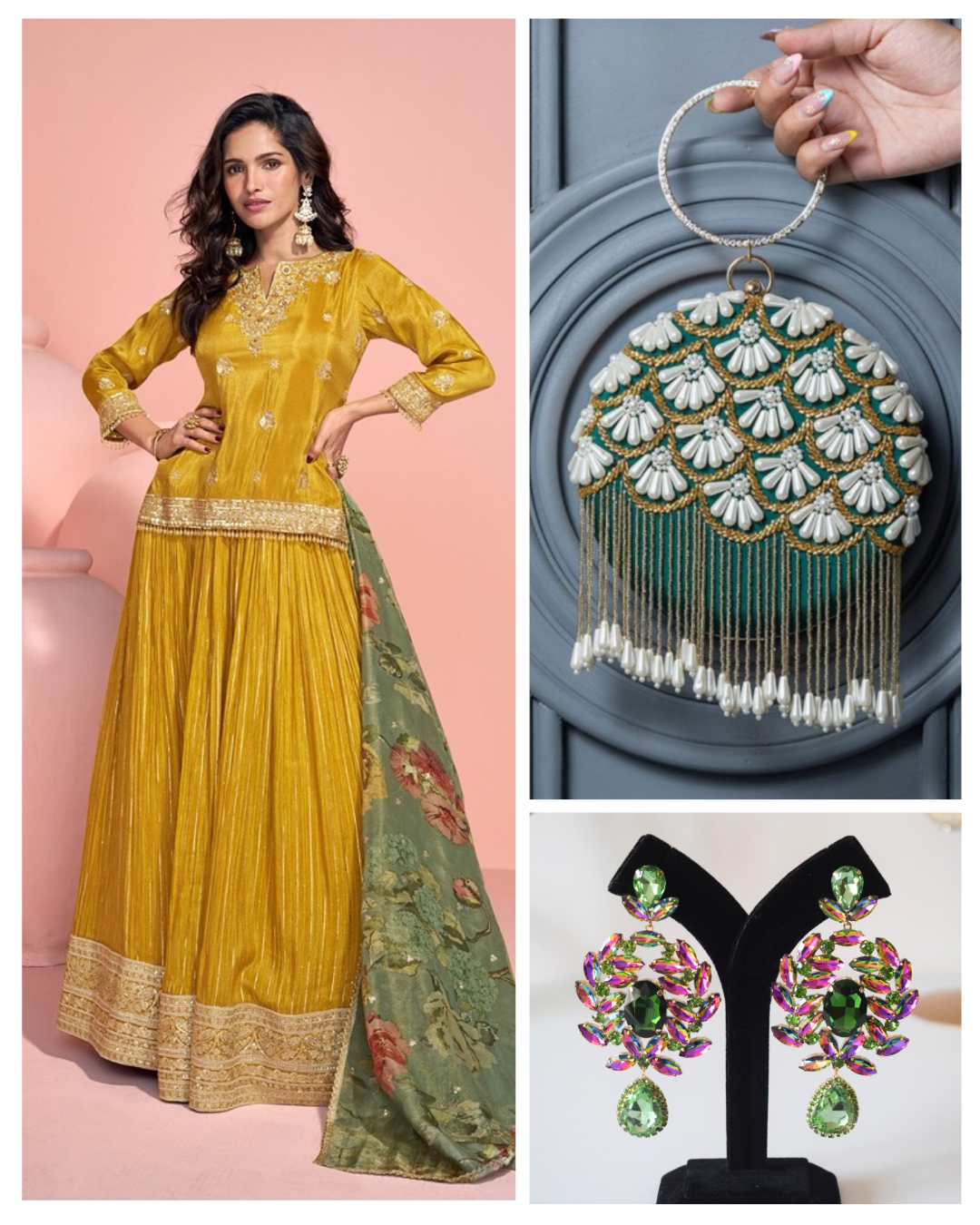 On rent - Matrut | Haldi Harmony Yellow Lehenga Set