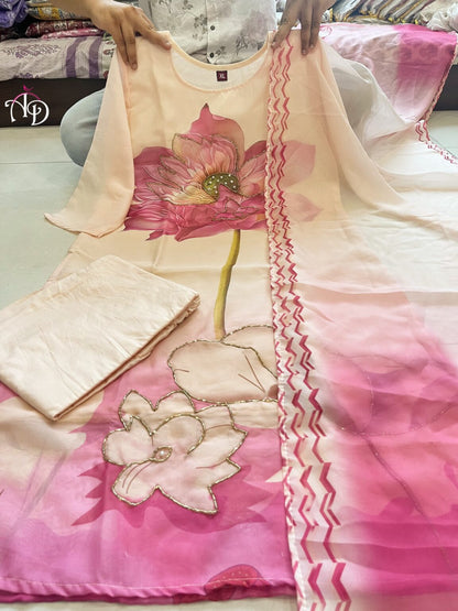 Matrut  | Blossom Grace Pink Straight Suit