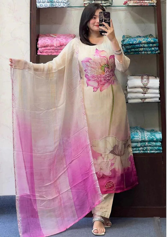 Matrut  | Blossom Grace Pink Straight Suit