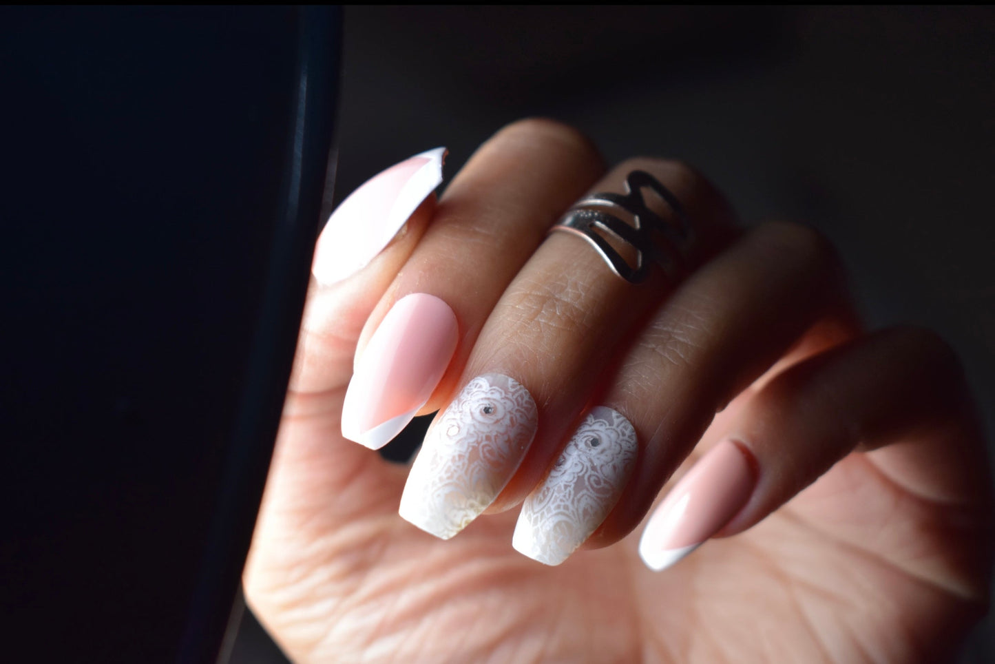 Pink Baby Boomer Nails