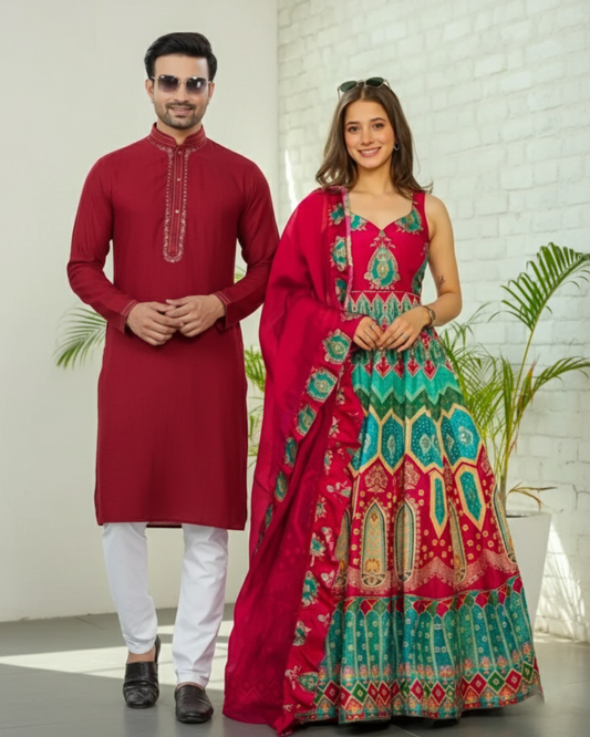 Matrut | [Pure Weave & Blush] Red - Couple wear