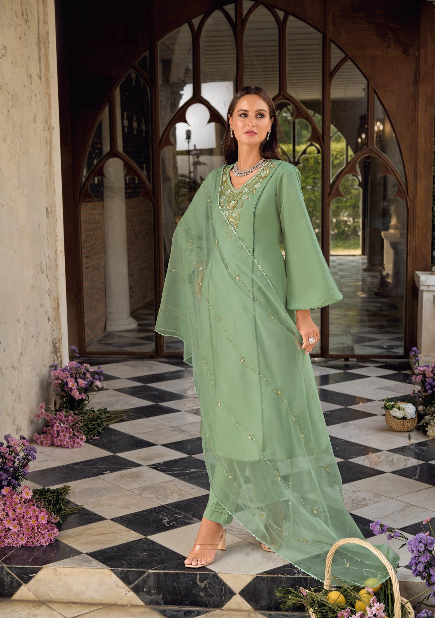 Matrut  | Charisma A-line Hunter Green Suit