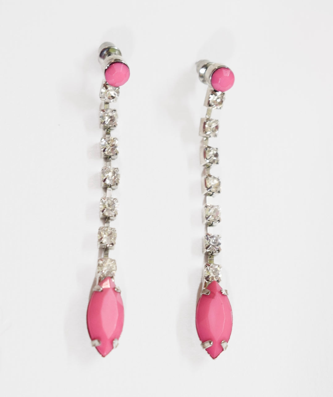 Studded Pinkstone Earrings