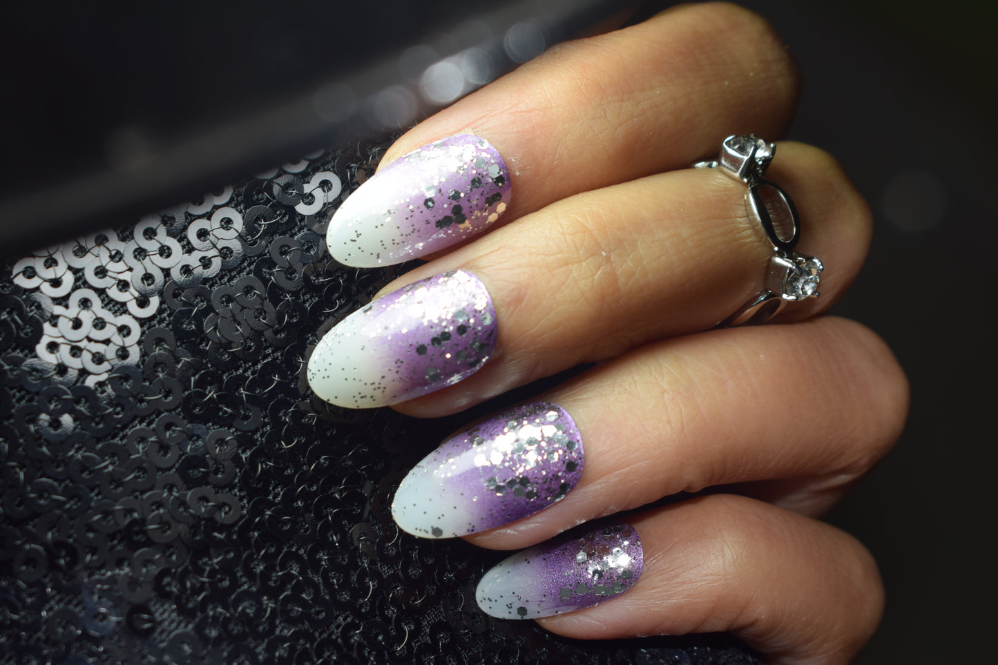 Soft Shimmer Nails