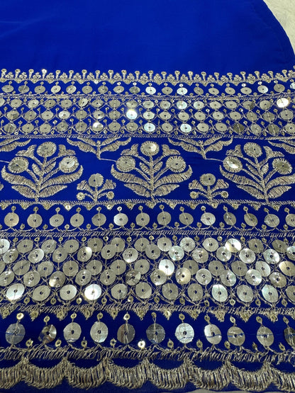 Matrut  | Adaara Royal Blue Sharara Suit