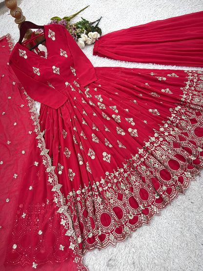 Matrut | Kumkum Cherry Red Gown