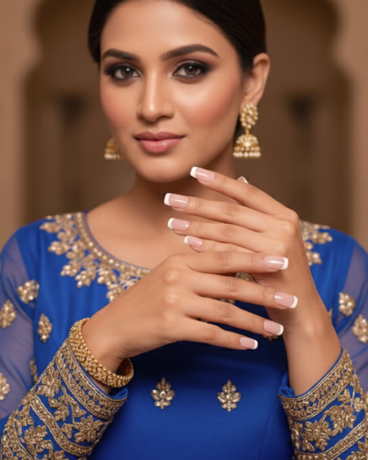 Matrut | [SOFT BLUSH & CAT EYE] - Ready-To-Wear Nails Combo Set