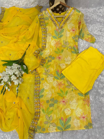 Matrut  | Krupa Yellow Straight  Suit