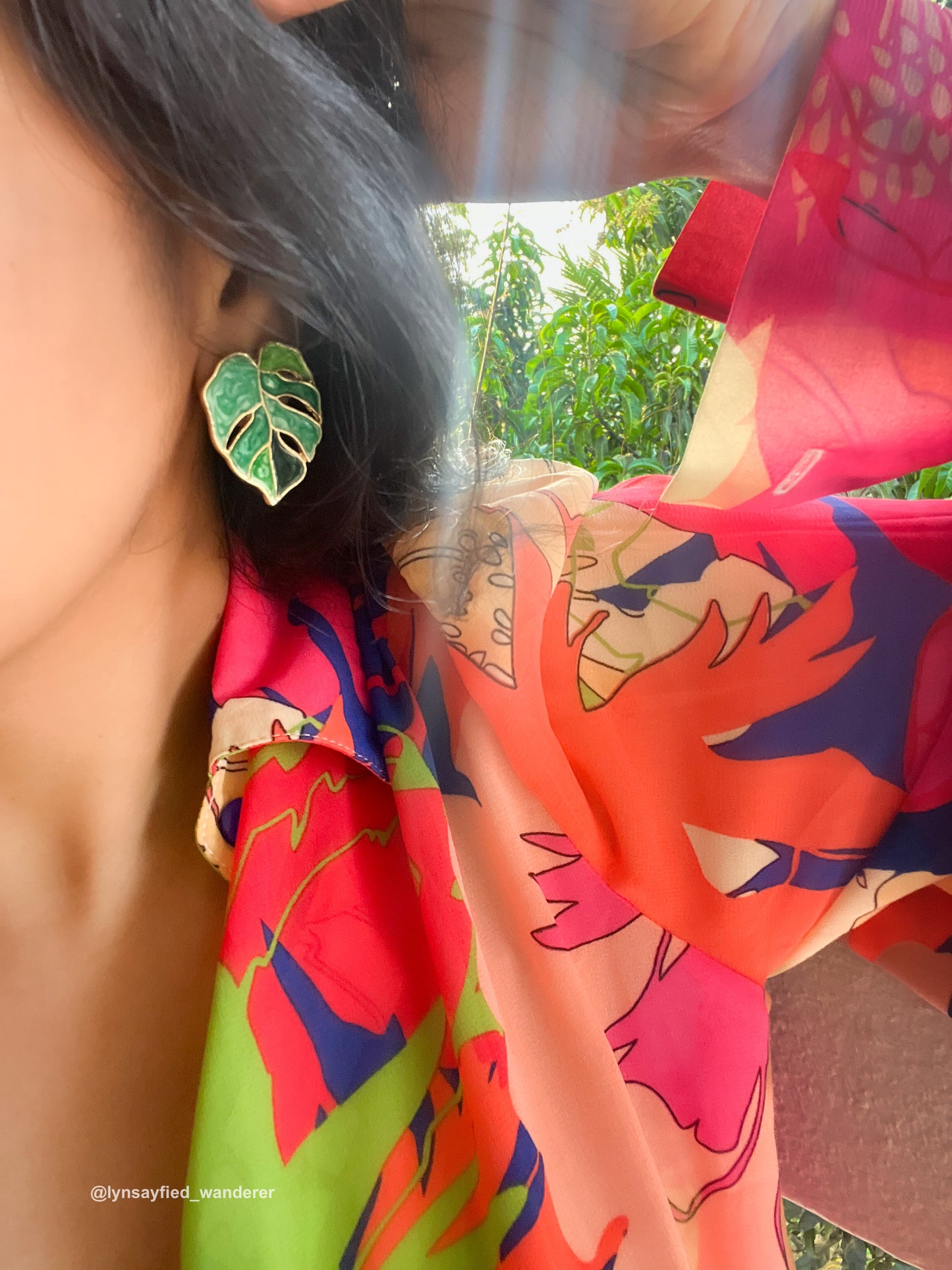 Leafy Tropical Earrings