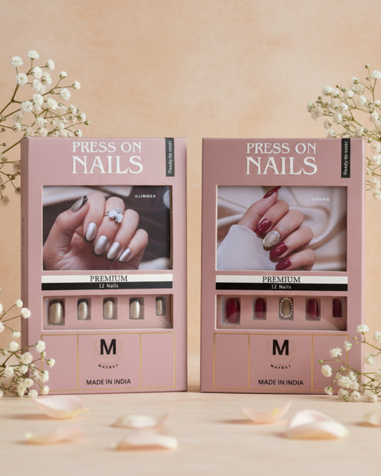 Matrut | [GLIMMER & CROWN] - Ready-To-Wear Nails Combo Set