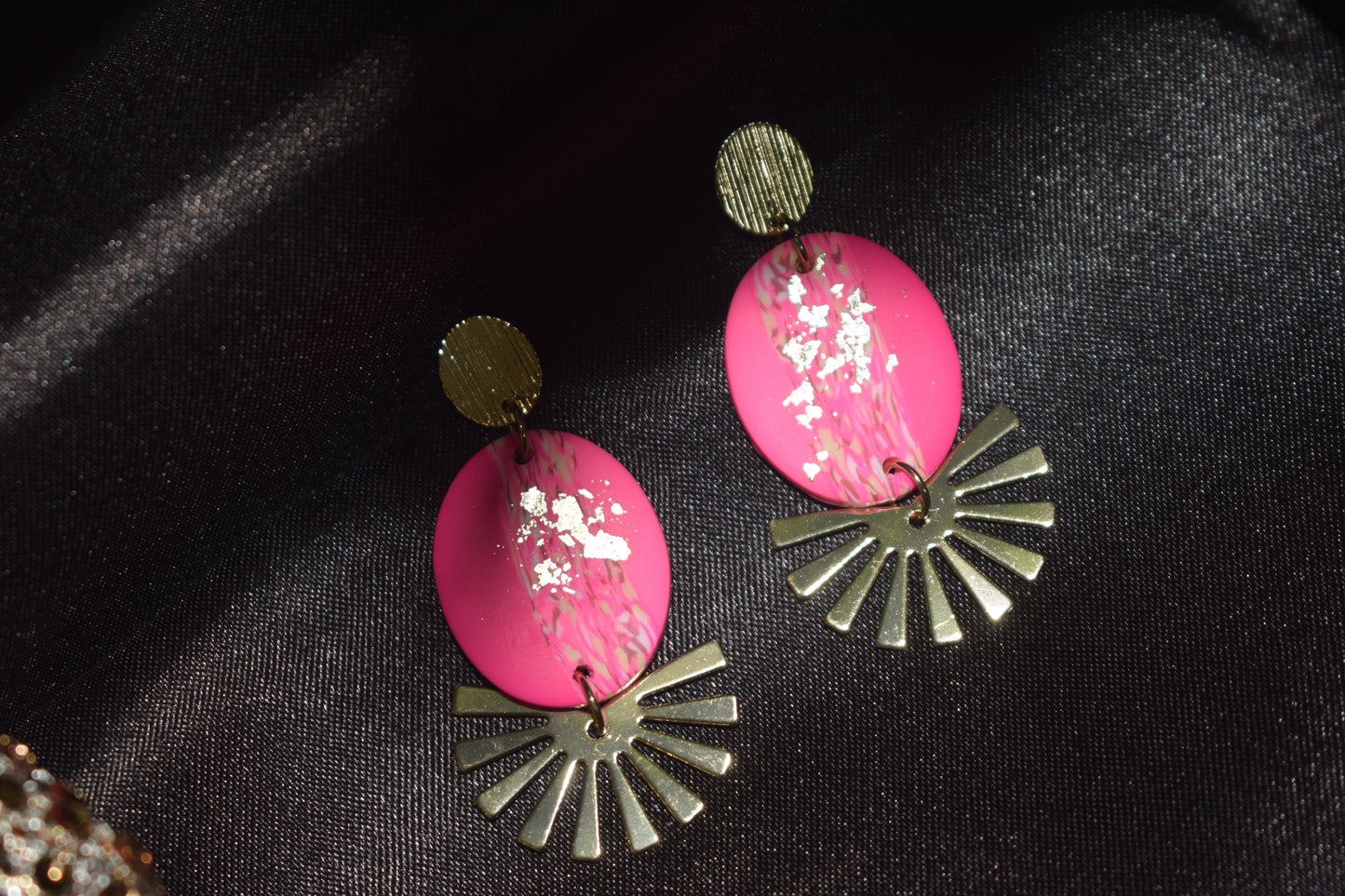 Pink earrings