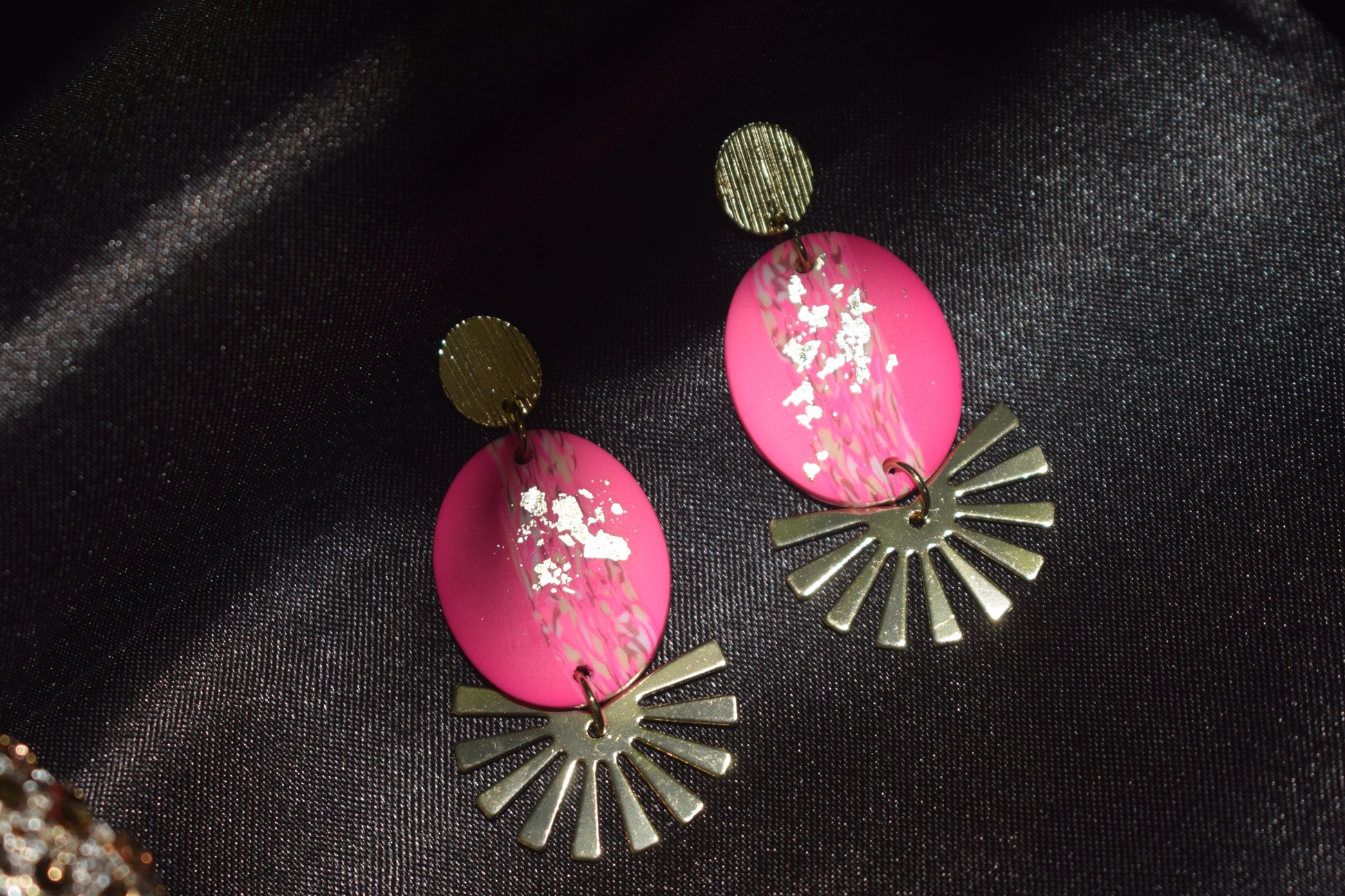 Pink earrings