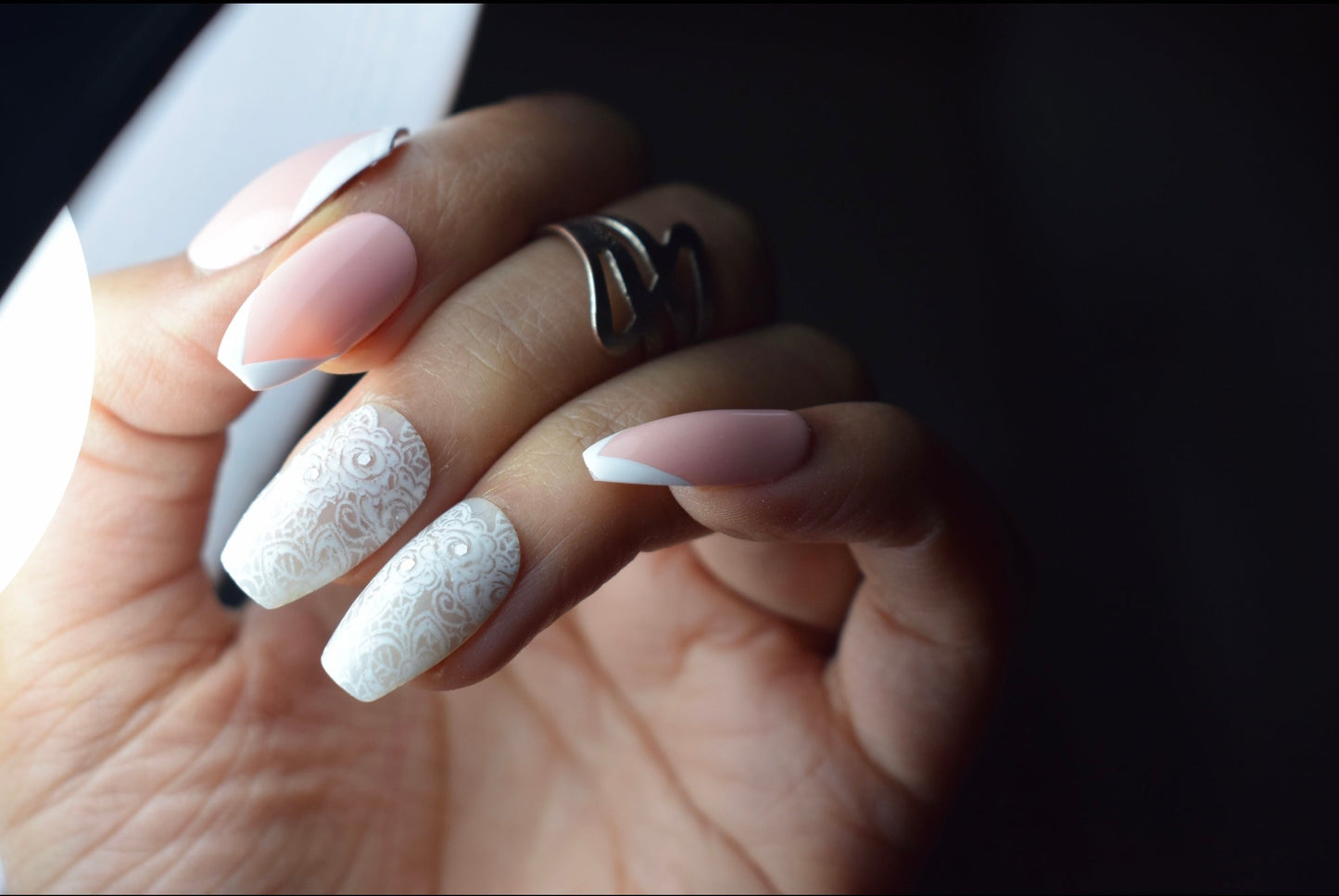 Pink Baby Boomer Nails