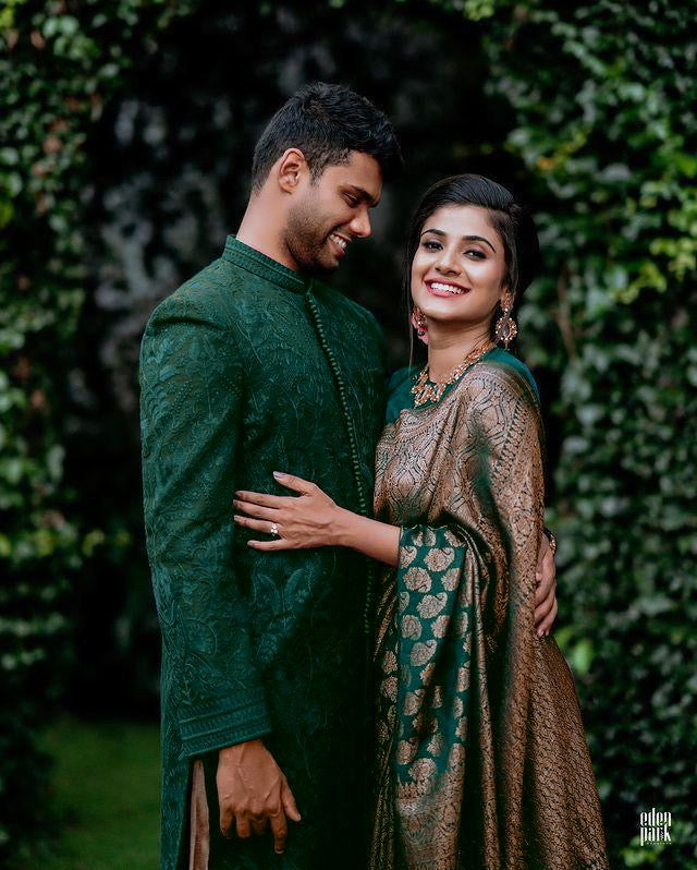 Matrut | Kishmish Green Silk Saree