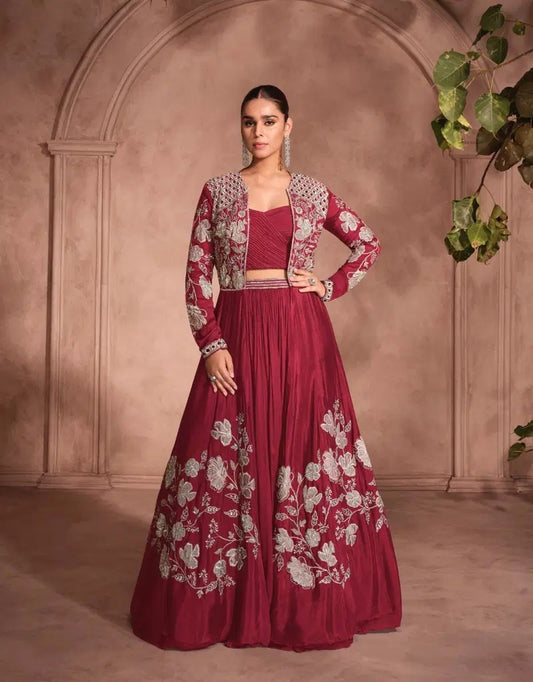 Matrut  | Mannat Red Lehenga Set