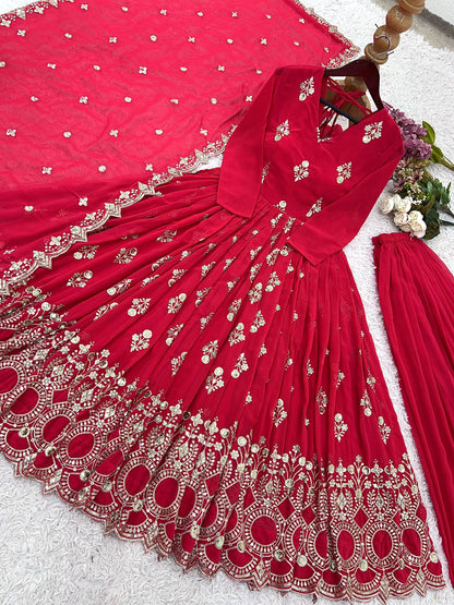 Matrut | Kumkum Cherry Red Gown