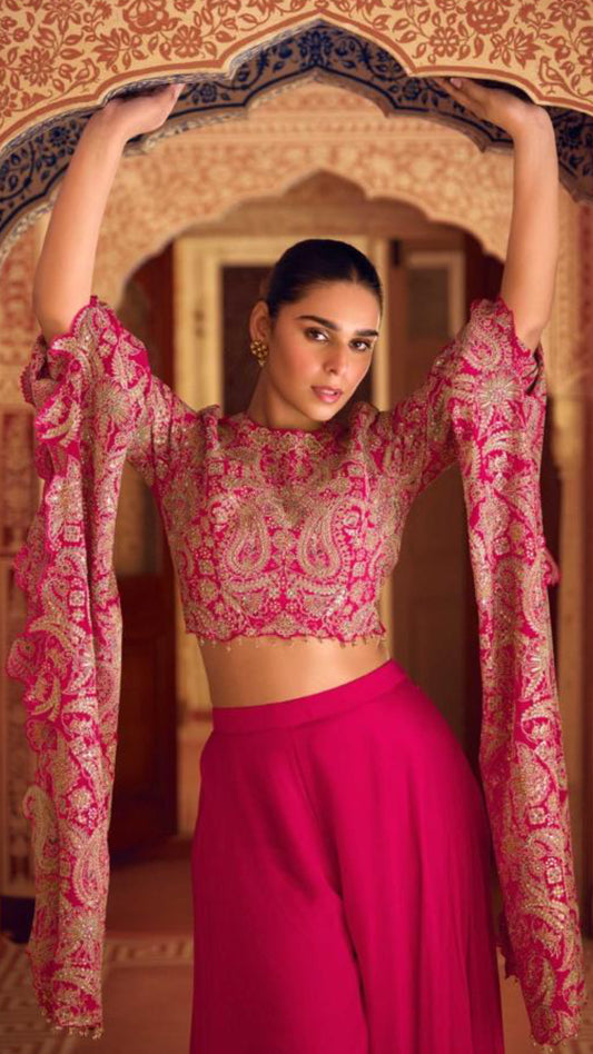 Matrut  | Jewel of the East Pink Palazzo Set