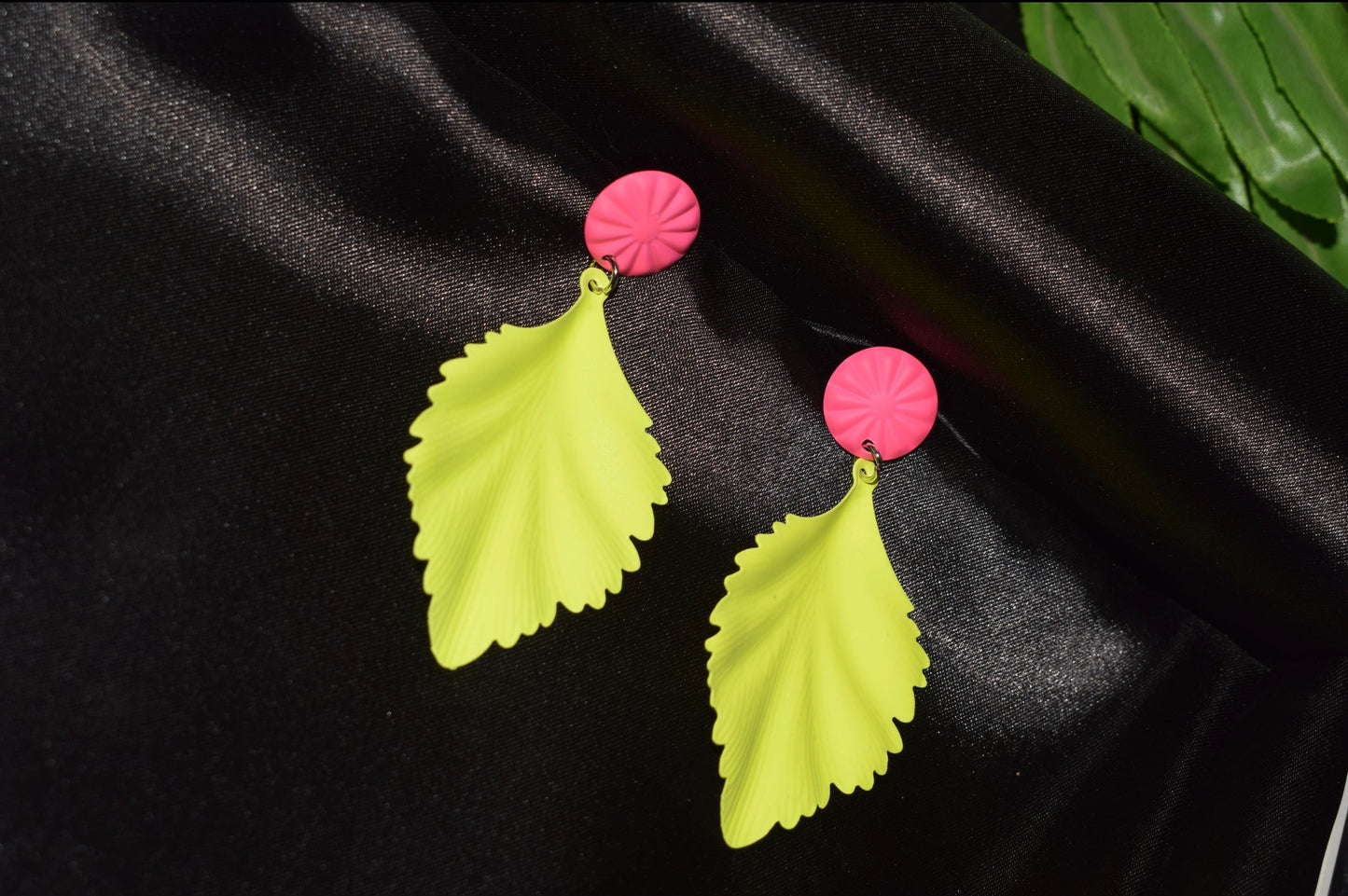 Lime Leaf Earrings