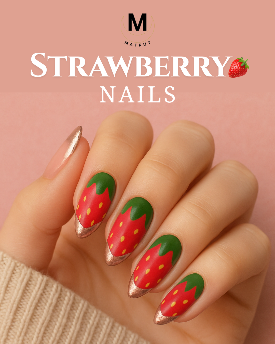 Matrut | Ready-To-Wear Nails - STRAWBERRY
