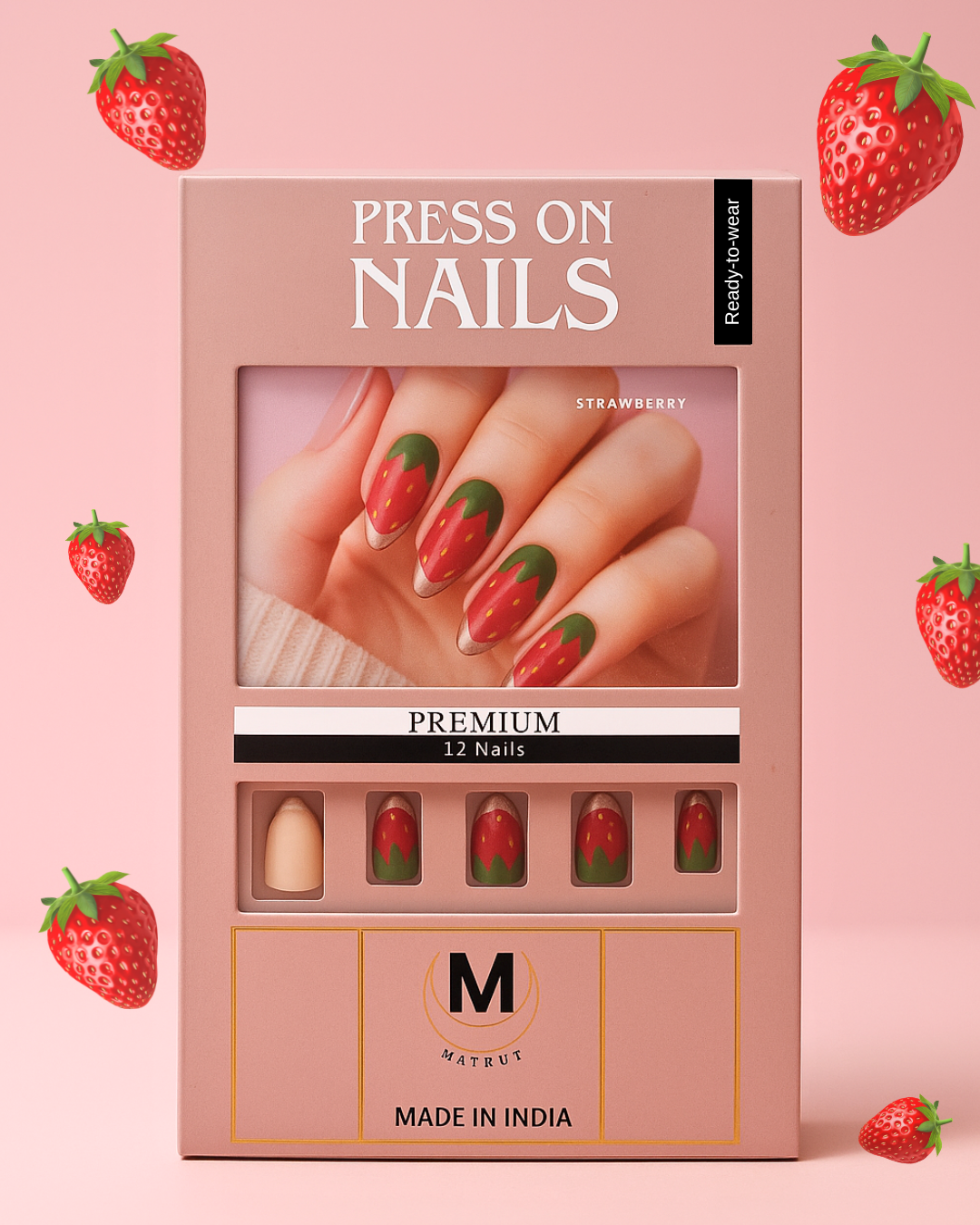 Matrut | Ready-To-Wear Nails - STRAWBERRY