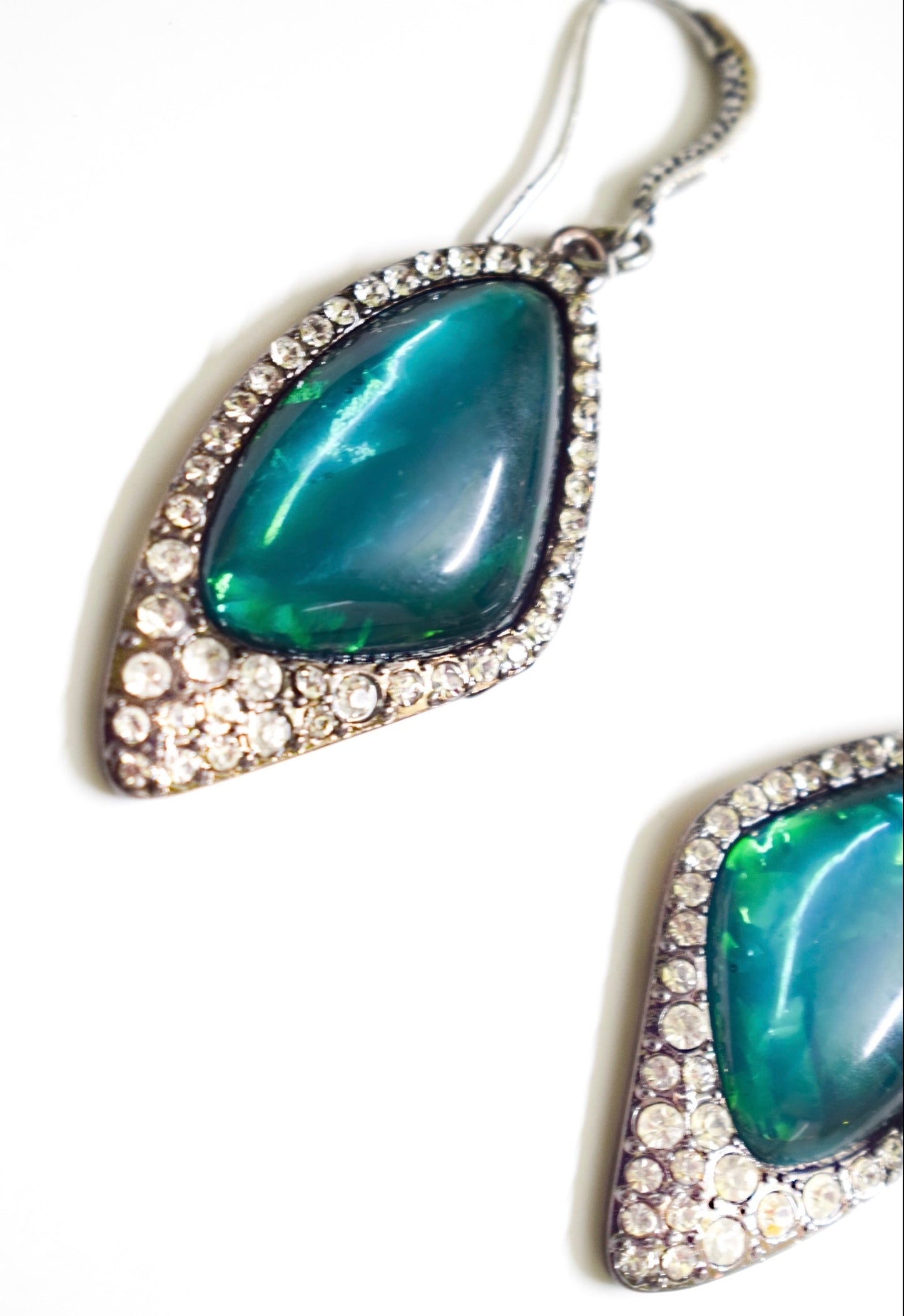 Gigantic Emerald Stone Earrings