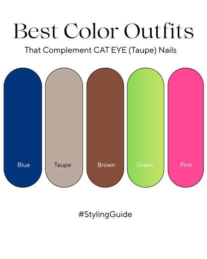 Matrut | [SOFT BLUSH & CAT EYE] - Ready-To-Wear Nails Combo Set