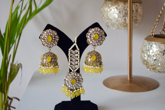 Matrut | Ethnic Earrings Maang Tikka Set - EM300