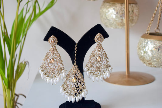 Matrut | Ethnic Earrings Maang Tikka Set - EM302