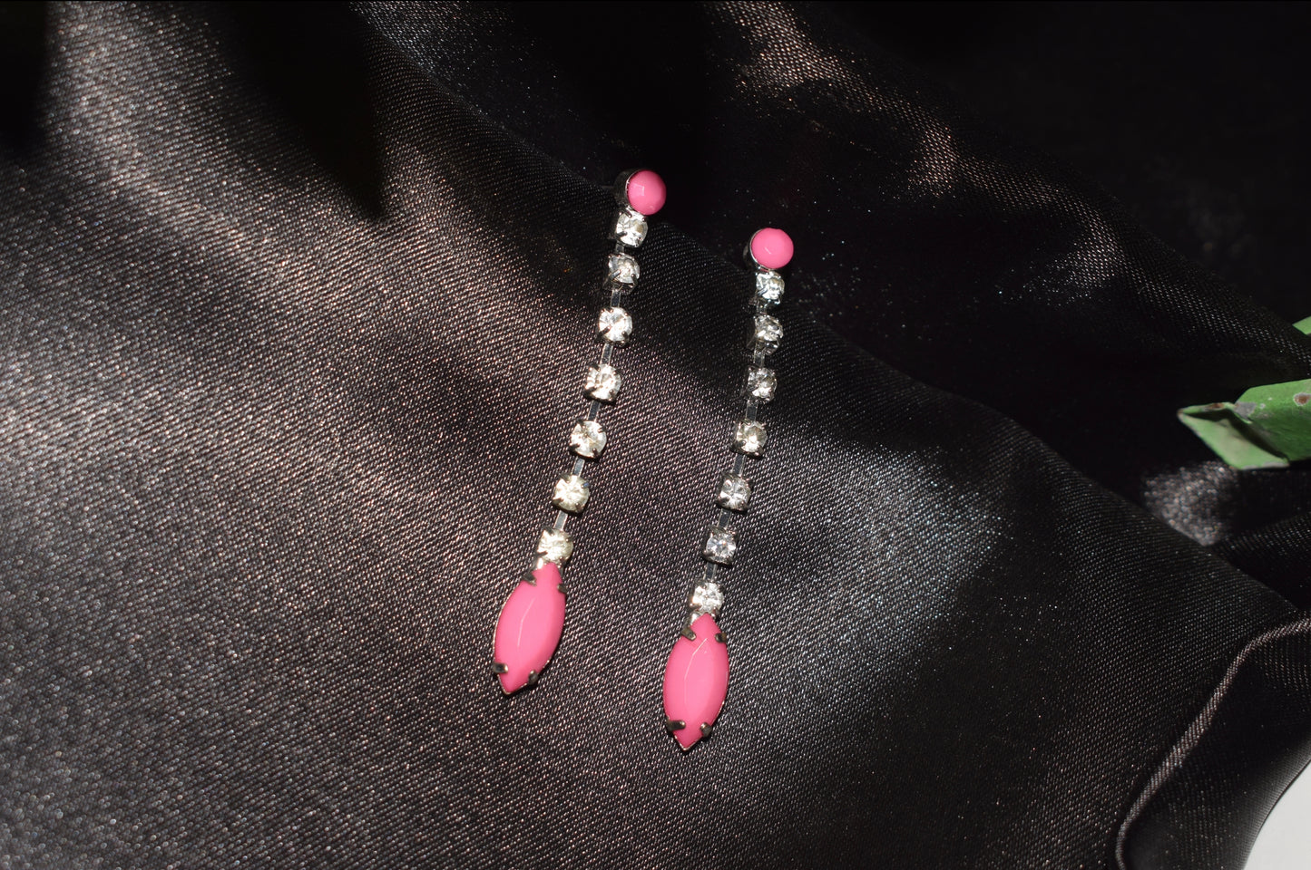 Studded Pinkstone Earrings