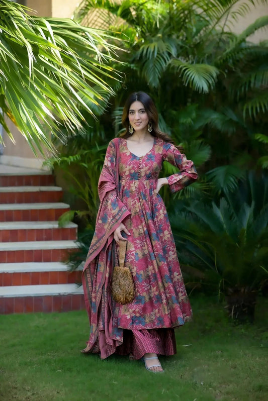 Matrut | Pehchan Blush Pink Anarkali Suit