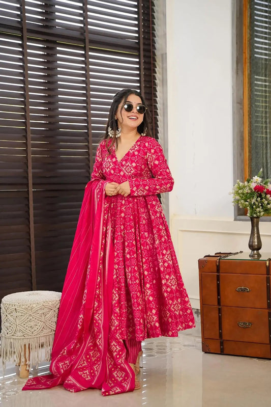 Matrut | Pehchan Rani Pink Anarkali Suit