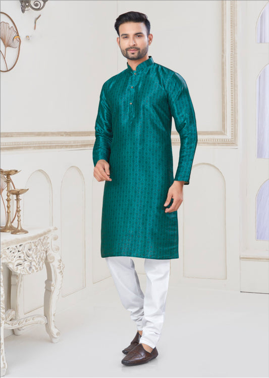 Matrut | Lofty Peacock Blue Kurta Set